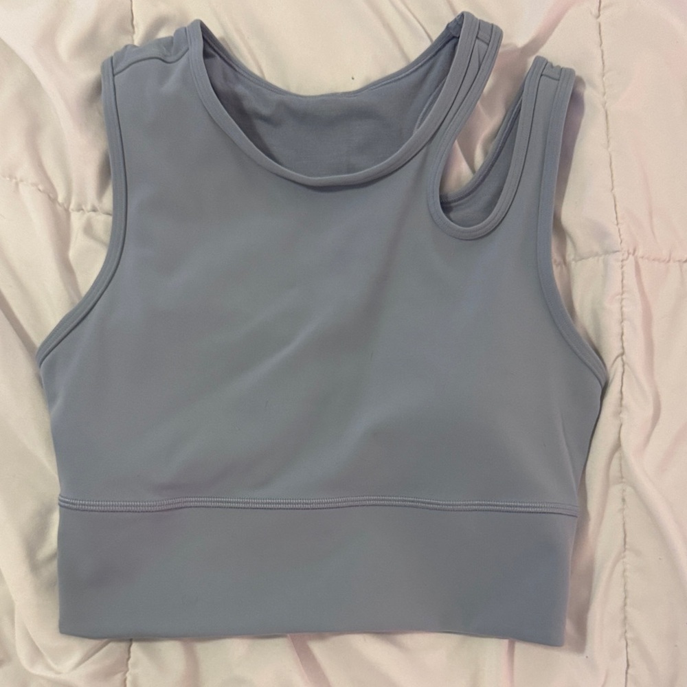lululemon athletica Slate Blue Crop Top